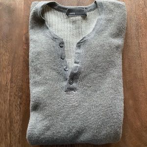 Vince 100% wool Henley- worn a couple times- like new